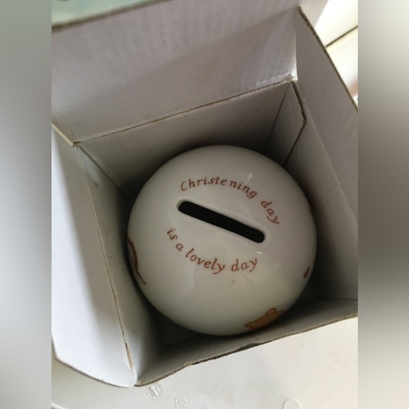 Royal Doulton Winnie the Pooh Christening Bank - IOB - Picture 8 of 11